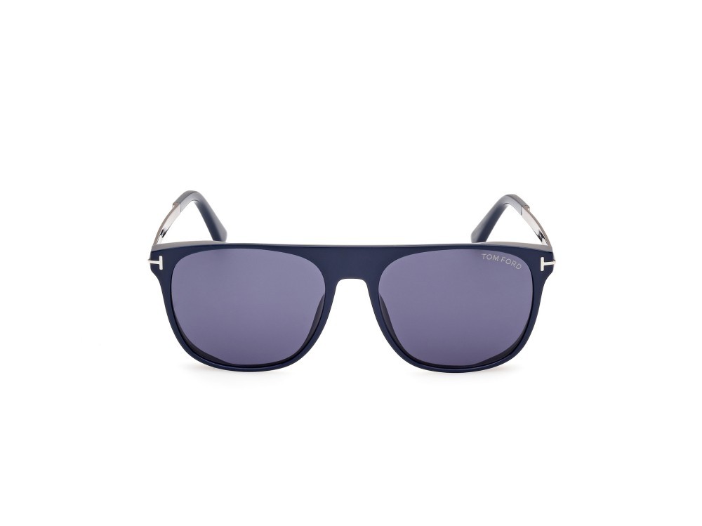 Sonnenbrillen Tom Ford Lionel-02 FT1105 (90V) farbe blu lucido form quadratisch gläser blu