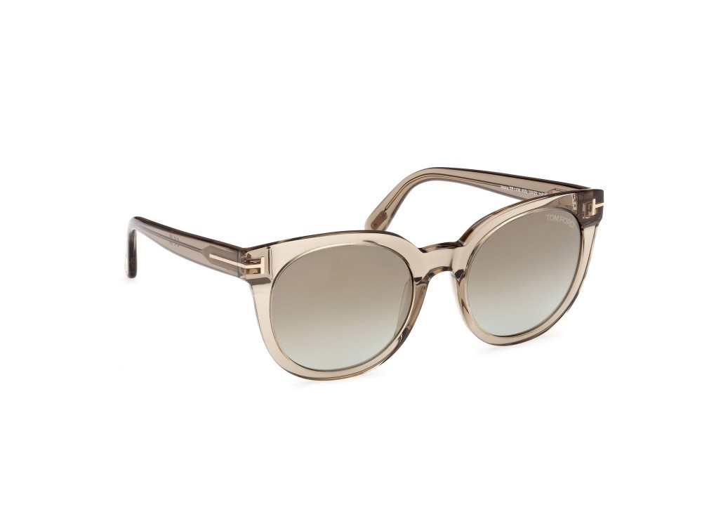 Sonnenbrillen Tom Ford Moira FT1109 (45G) farbe marrone chiaro lucido form schmetterling gläser marrone specchiato