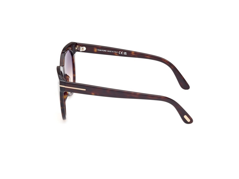Sonnenbrillen Tom Ford Moira  FT1109 (52B) farbe avana scura form schmetterling gläser fumo grad.