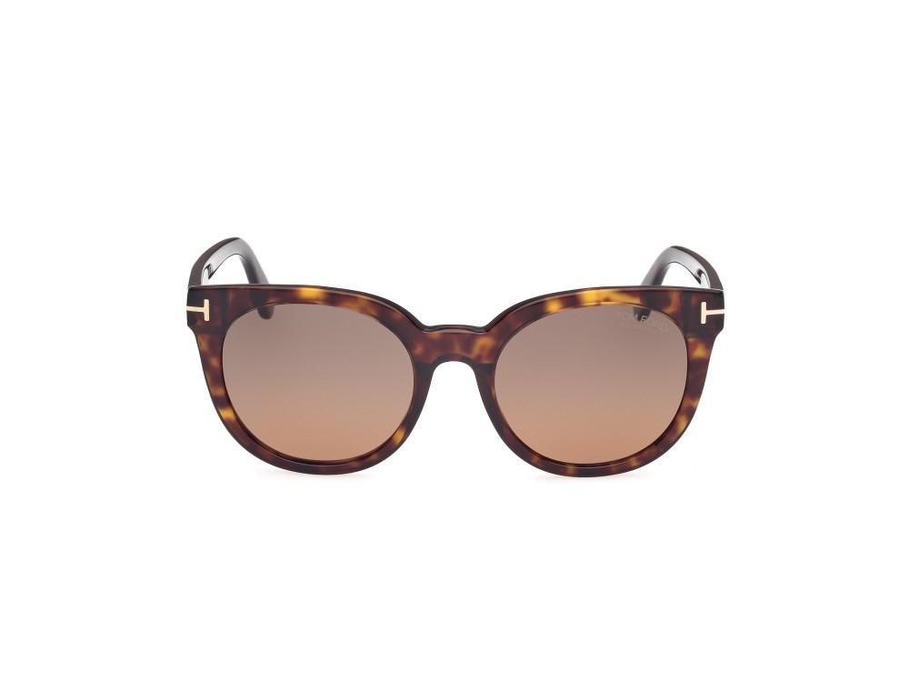 Sonnenbrillen Tom Ford Moira FT1109 (52H) farbe avana scura form schmetterling gläser marrone polar.