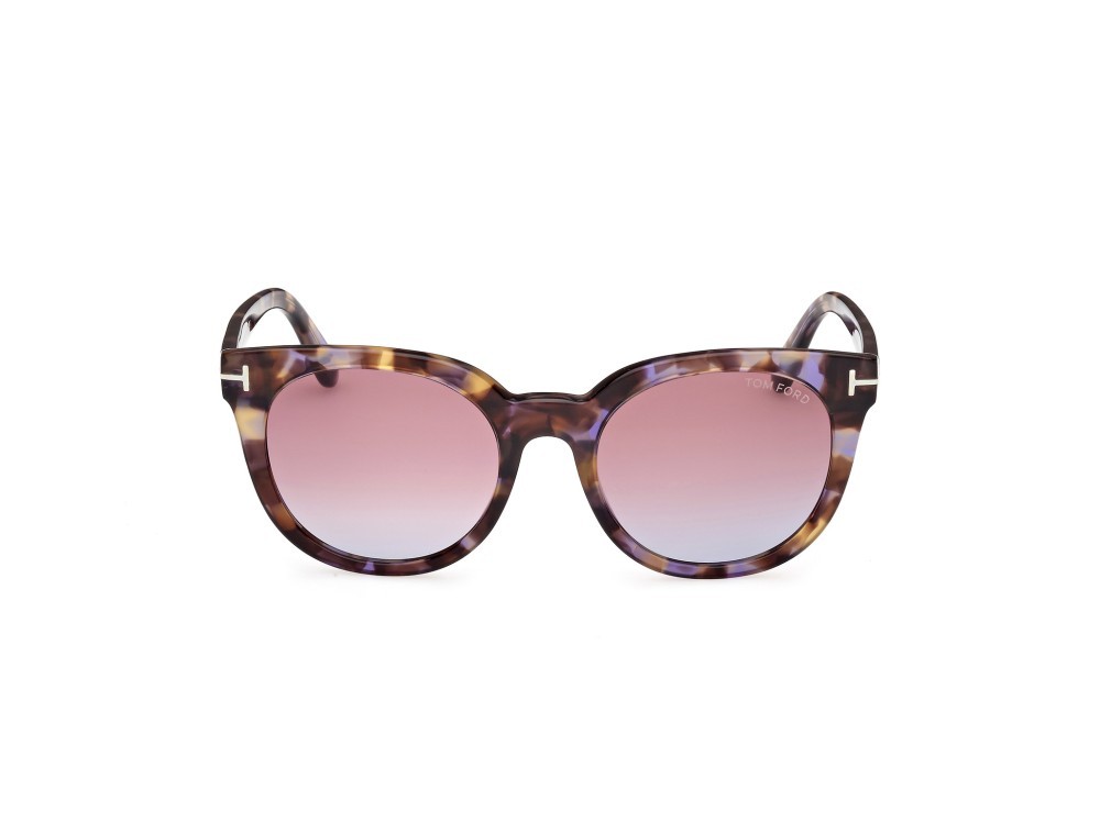 Sonnenbrillen Tom Ford Moira FT1109 (55Z) farbe avana colorata form schmetterling gläser viola sfumato o specchiato