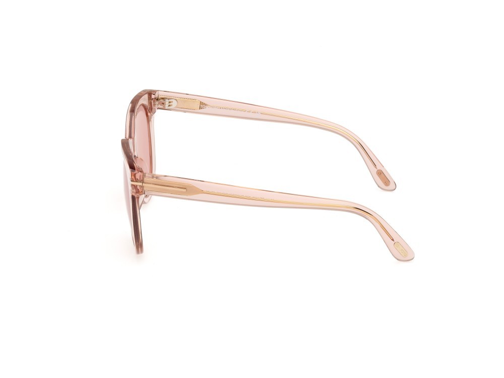 Sonnenbrillen Tom Ford Moira FT1109 (72S) farbe rosa chiaro lucido form schmetterling gläser bordeaux