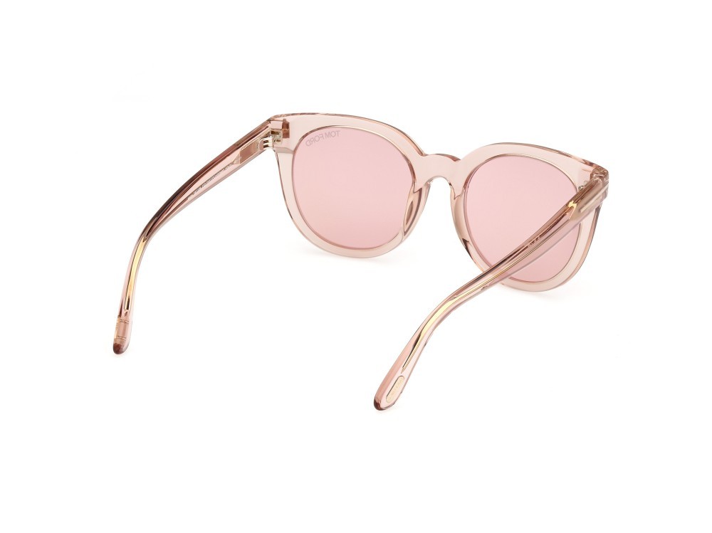 Sonnenbrillen Tom Ford Moira FT1109 (72S) farbe rosa chiaro lucido form schmetterling gläser bordeaux