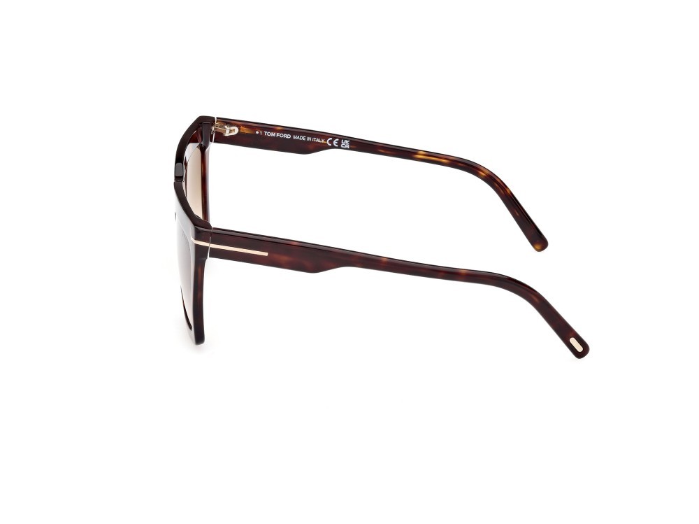 Sonnenbrillen Tom Ford Eden FT1110 (52F) farbe avana scura form geometrisch gläser marrone sfumato