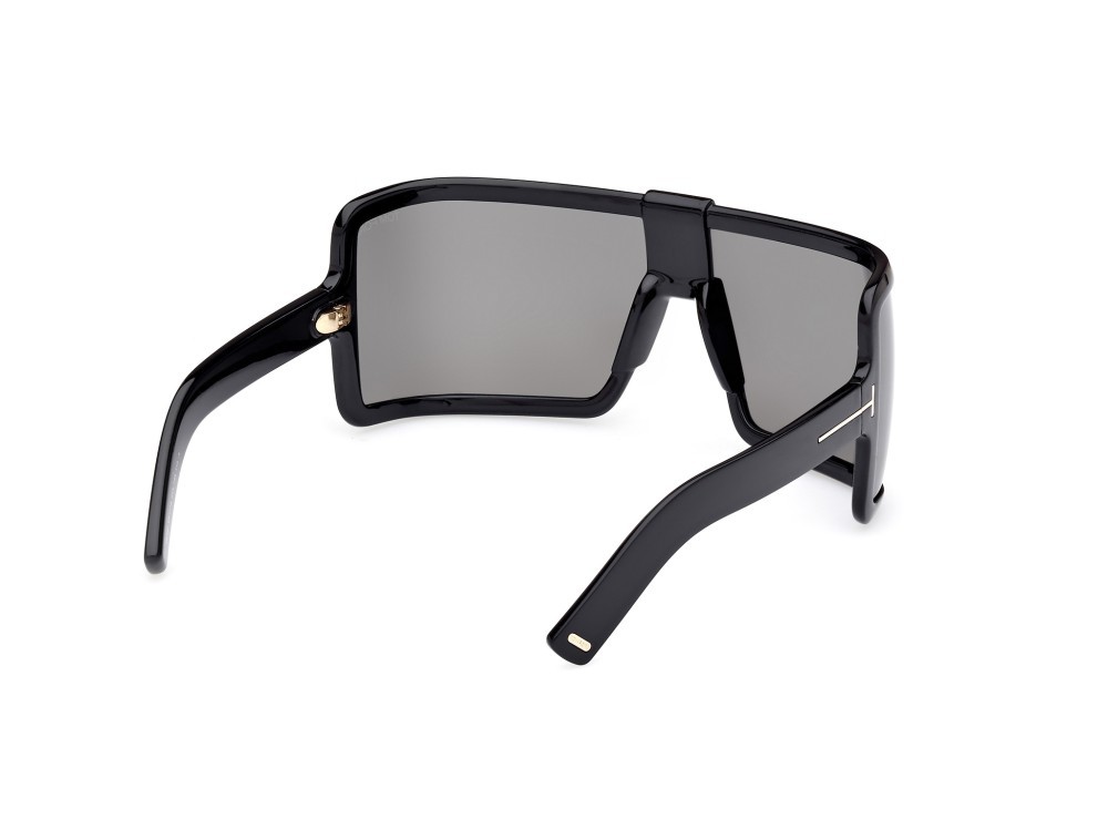 Sonnenbrillen Tom Ford Parker FT1118 (01A) farbe nero lucido form quadratisch gläser fumo