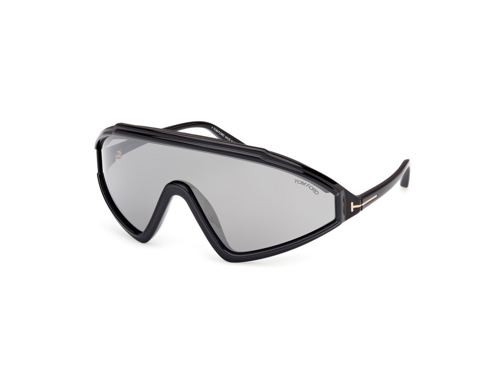 Sonnenbrillen Tom Ford Lorna FT1121 (01C) farbe nero lucido form maske gläser fumo specchiato