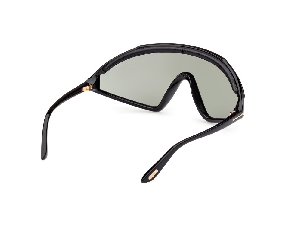 Sunglasses Tom Ford Lorna FT1121 (05A) color nero / altro shape mask lenses fumo