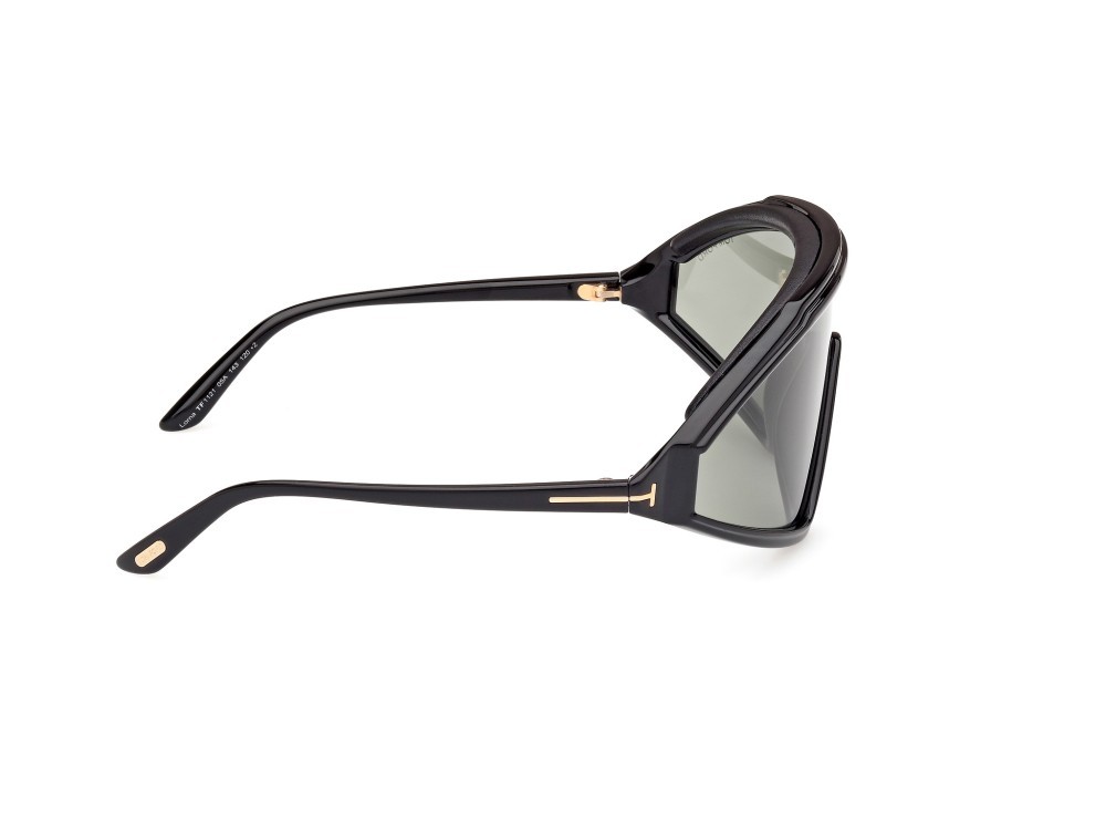 Sunglasses Tom Ford Lorna FT1121 (05A) color nero / altro shape mask lenses fumo