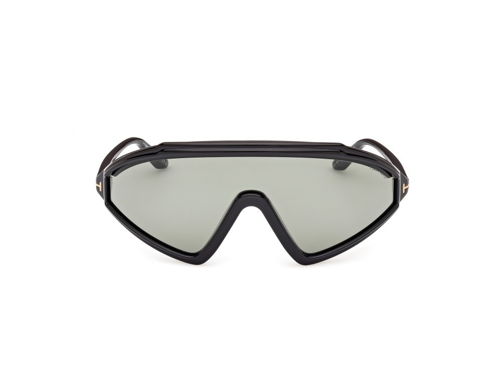 Sunglasses Tom Ford Lorna FT1121 (05A) color nero / altro shape mask lenses fumo