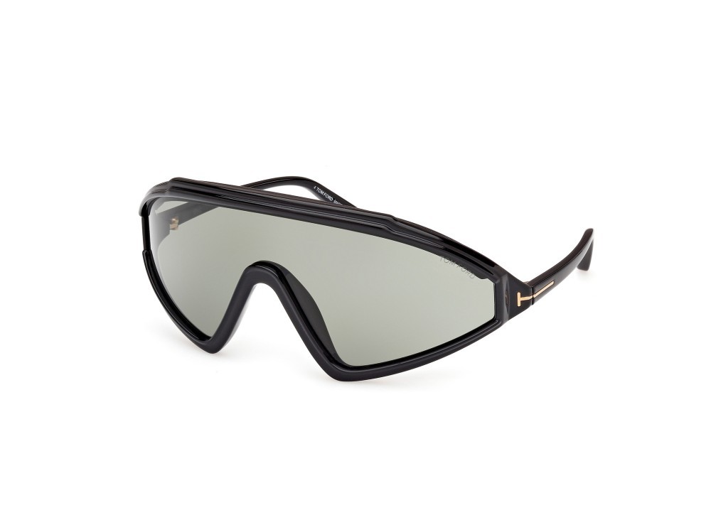 Sunglasses Tom Ford Lorna FT1121 (05A) color nero / altro shape mask lenses fumo