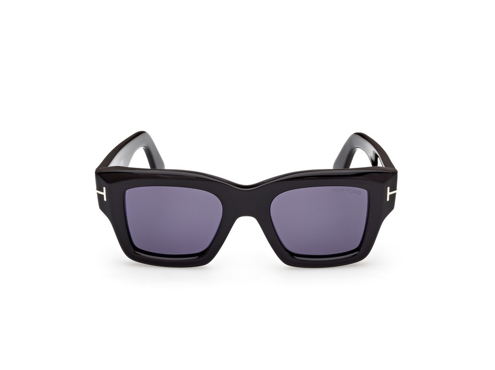 Sunglasses Tom Ford Ilias FT1154 (01V) color nero lucido shape square lenses blu