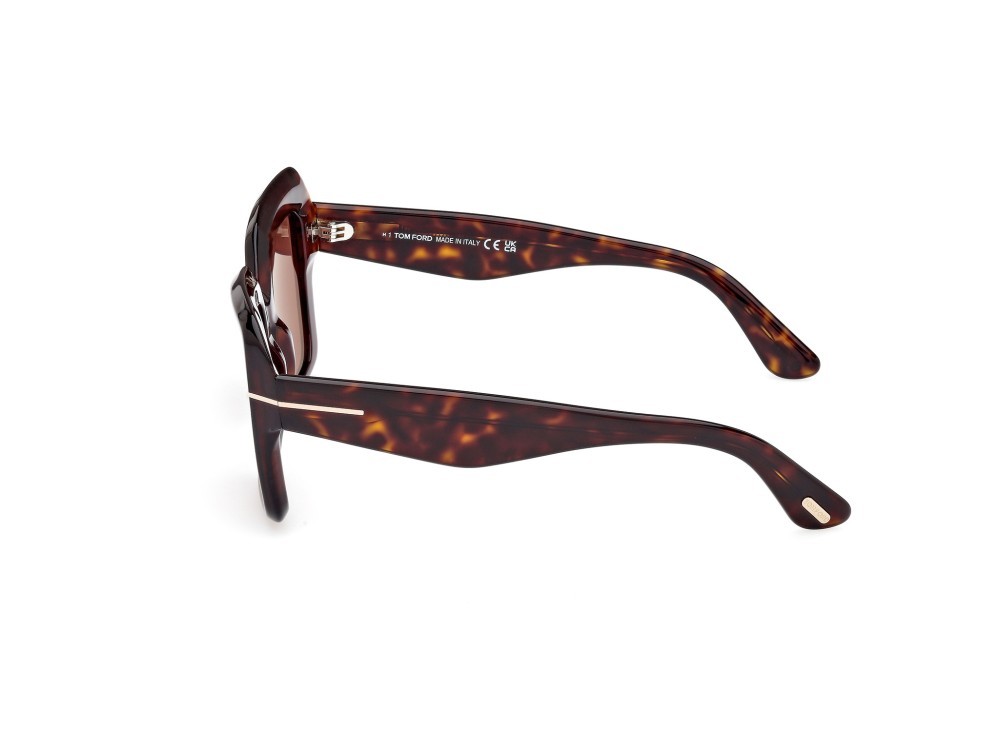 Sunglasses Tom Ford Esme FT1157 (52J) color avana scura shape square lenses marrone