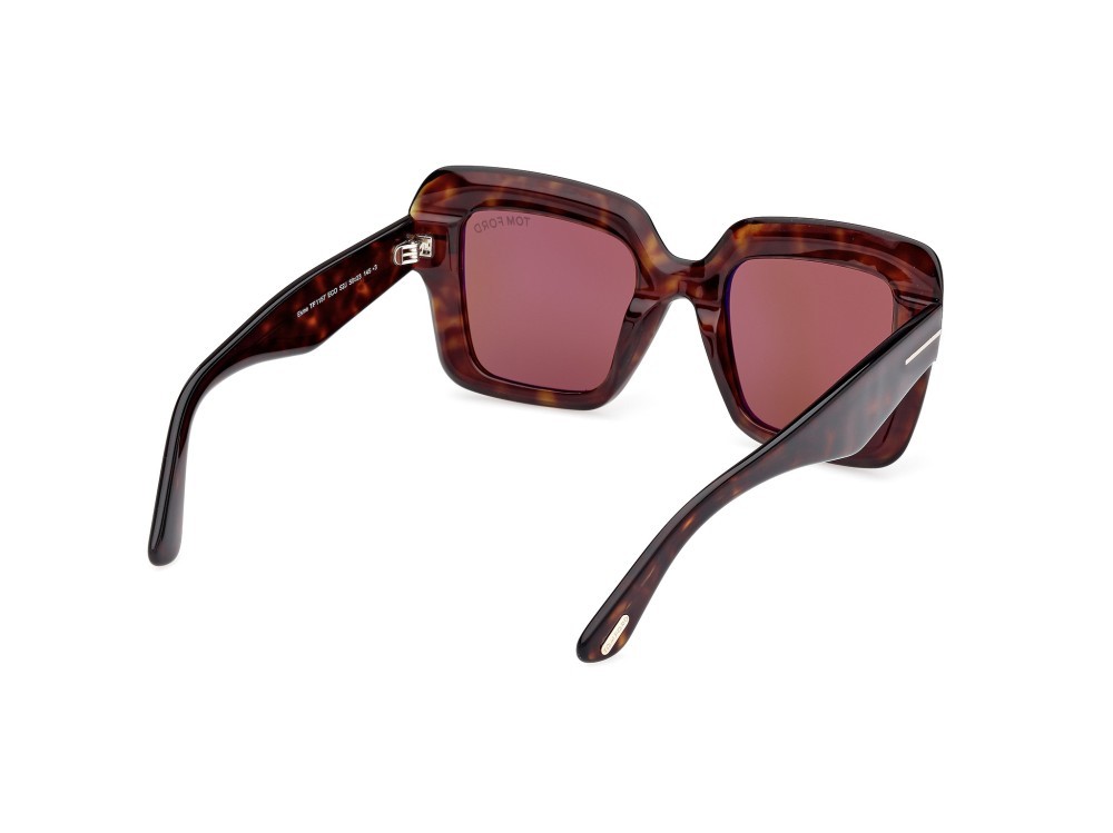 Sunglasses Tom Ford Esme FT1157 (52J) color avana scura shape square lenses marrone