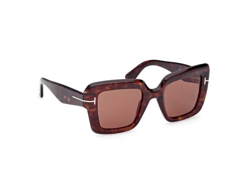 Sunglasses Tom Ford Esme FT1157 (52J) color avana scura shape square lenses marrone