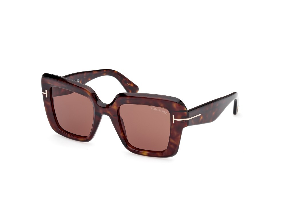 Sunglasses Tom Ford Esme FT1157 (52J) color avana scura shape square lenses marrone
