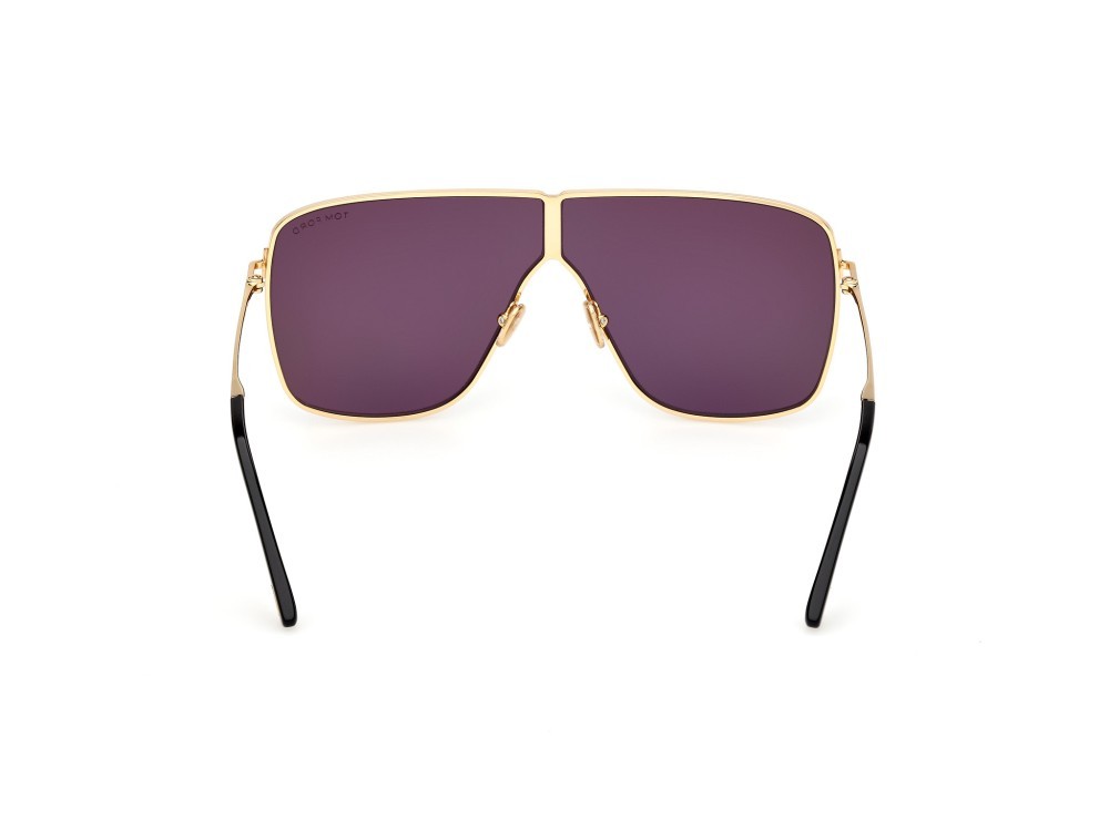 Occhiali da sole Tom Ford Huxley FT1159 (30A) colore oro endura lucido forma navigator lenti fumo