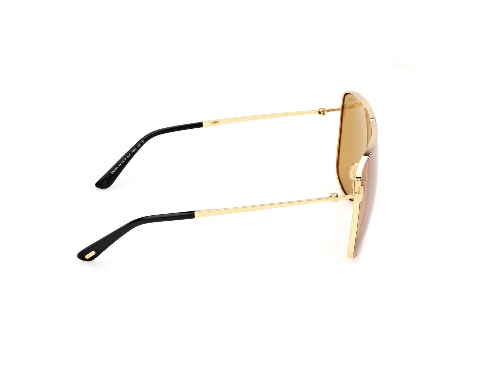 Sonnenbrillen Tom Ford Huxley FT1159 (30E) farbe oro endura lucido form navigator gläser giallo