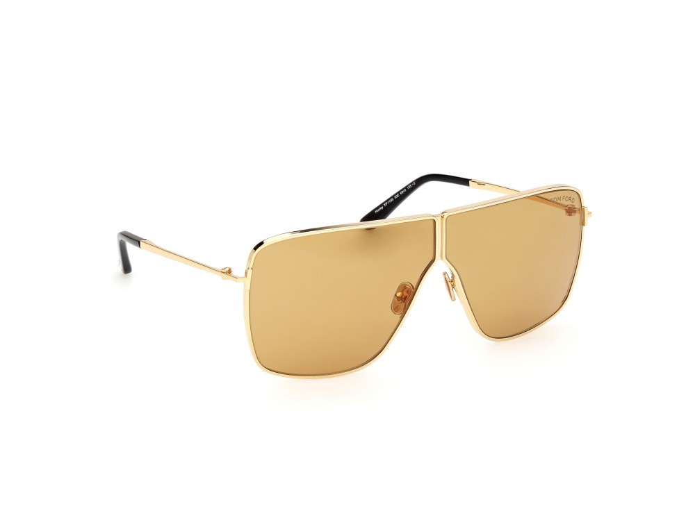 Sonnenbrillen Tom Ford Huxley FT1159 (30E) farbe oro endura lucido form navigator gläser giallo