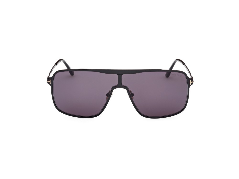 Sonnenbrillen Tom Ford Zappa FT1173 (01A) farbe nero lucido form navigator gläser fumo