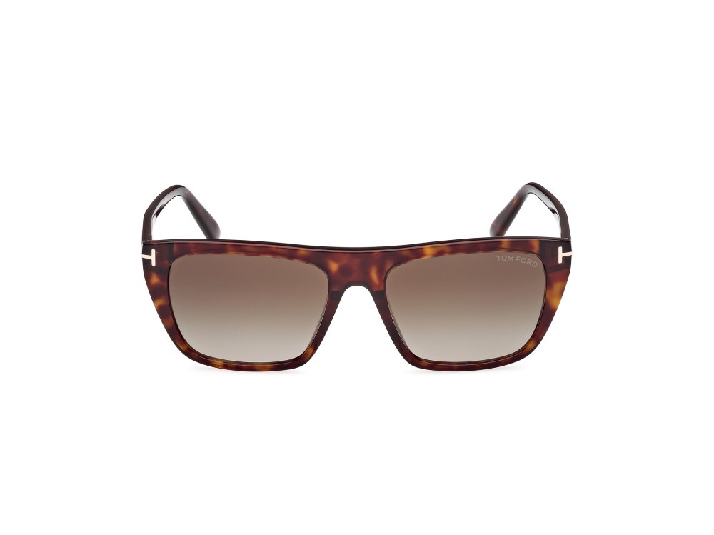 Sonnenbrillen Tom Ford Aslan FT1175 (52B) farbe avana scura form rechteckig gläser fumo grad.