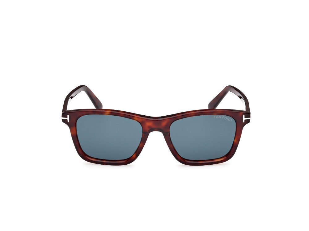 Sunglasses Tom Ford Barron FT1179 (54V) color avana rossa shape square lenses blu