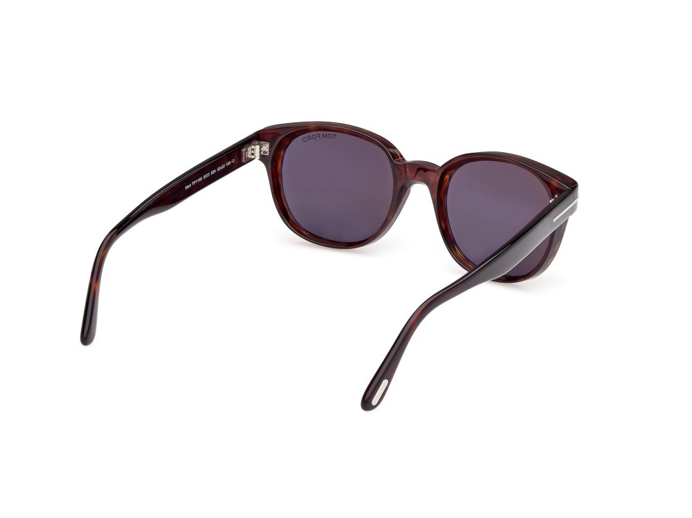 Sunglasses Tom Ford Mert FT1180 (52A) color avana scura shape round lenses fumo