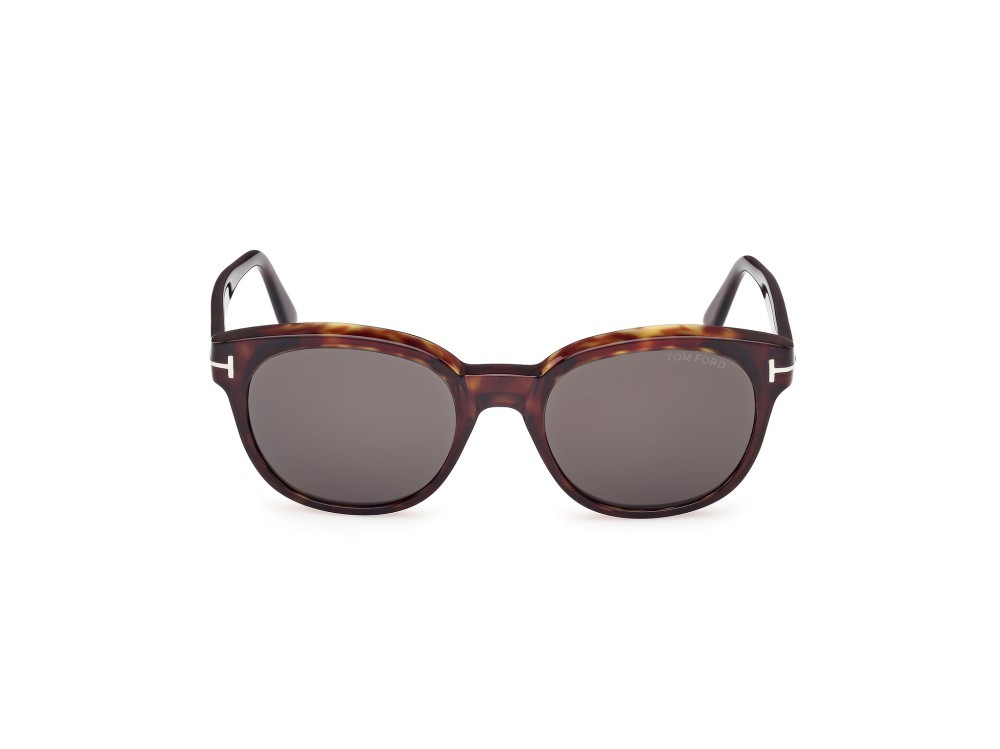 Sunglasses Tom Ford Mert FT1180 (52A) color avana scura shape round lenses fumo