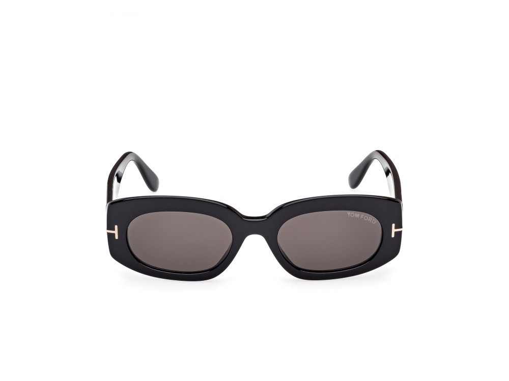 Occhiali da sole Tom Ford Cielle FT1187 (01A) colore nero lucido forma ovale lenti fumo