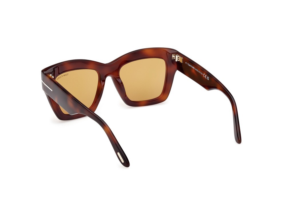Sunglasses Tom Ford Luna FT1191 (53E) color avana bionda shape butterfly lenses marrone