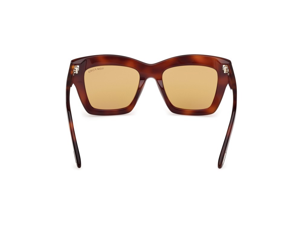 Sunglasses Tom Ford Luna FT1191 (53E) color avana bionda shape butterfly lenses marrone