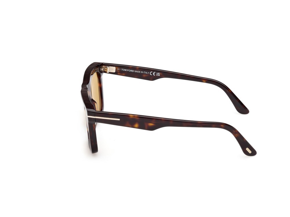 Sunglasses Tom Ford Lelio FT1207 (52E) color avana scura shape square 