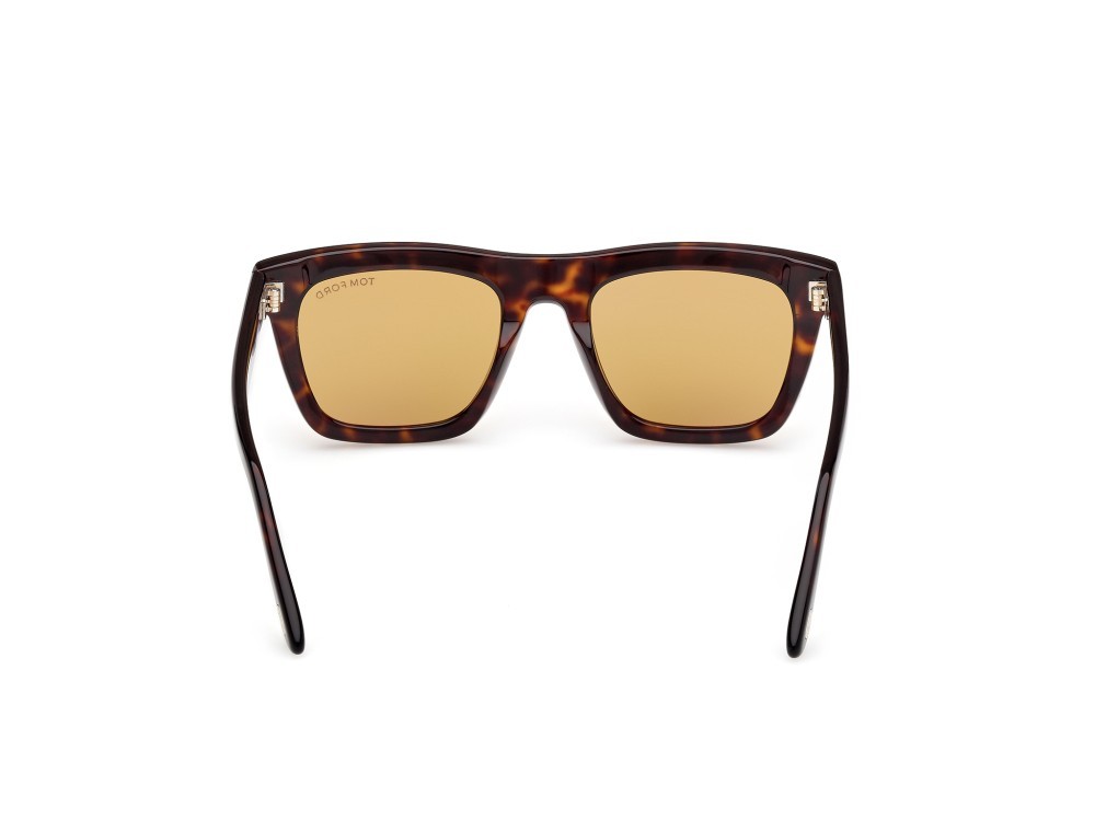 Sunglasses Tom Ford Lelio FT1207 (52E) color avana scura shape square 