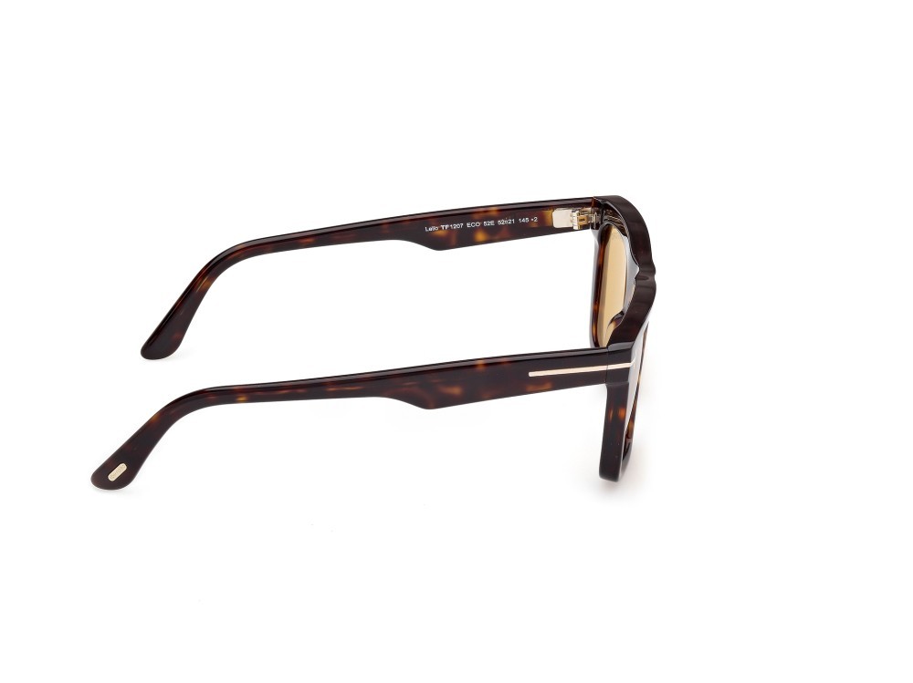 Sunglasses Tom Ford Lelio FT1207 (52E) color avana scura shape square 
