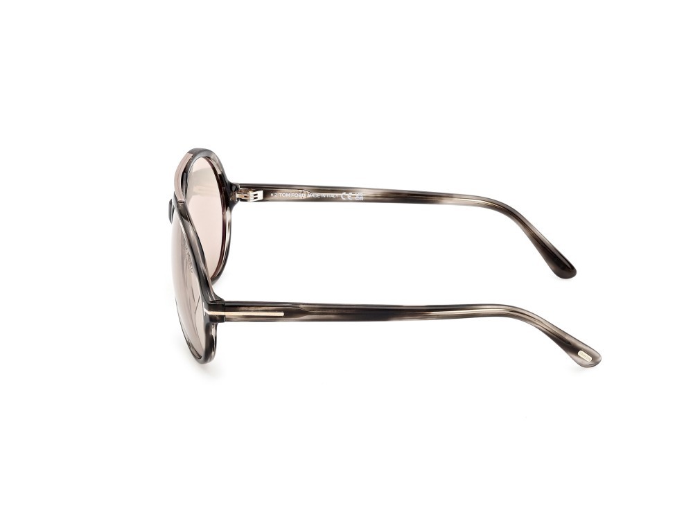 Sonnenbrillen Tom Ford Aalto FT1210 (56E) farbe avana colorata form aviator gläser marrone