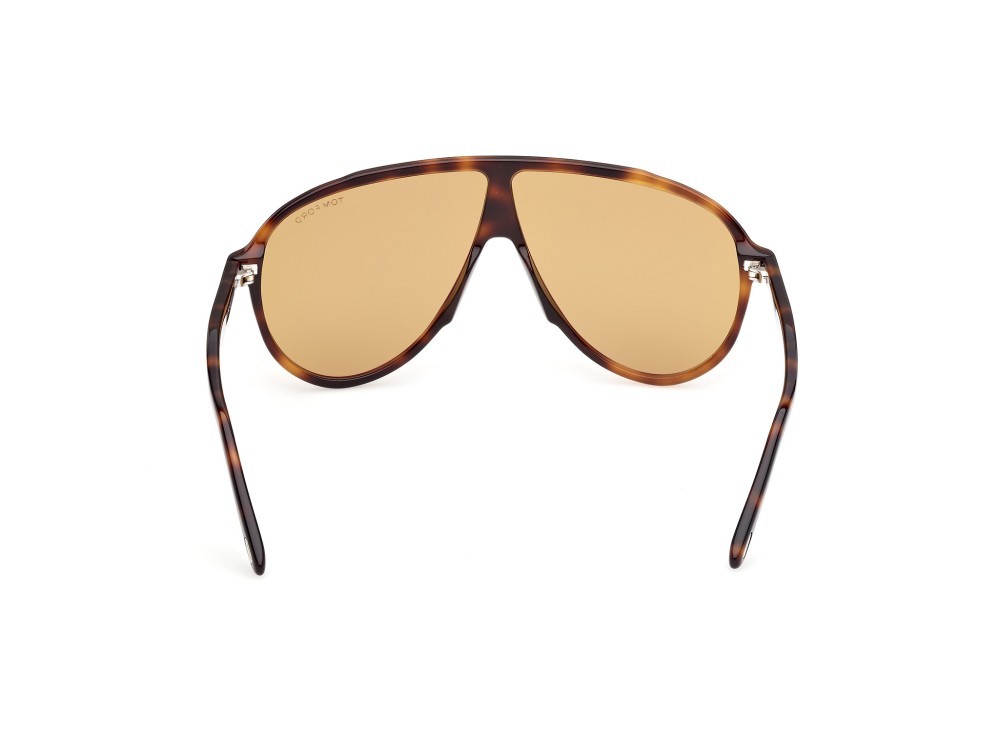 Sunglasses Tom Ford Vladimir FT1211 (53E) color avana bionda  shape aviator 