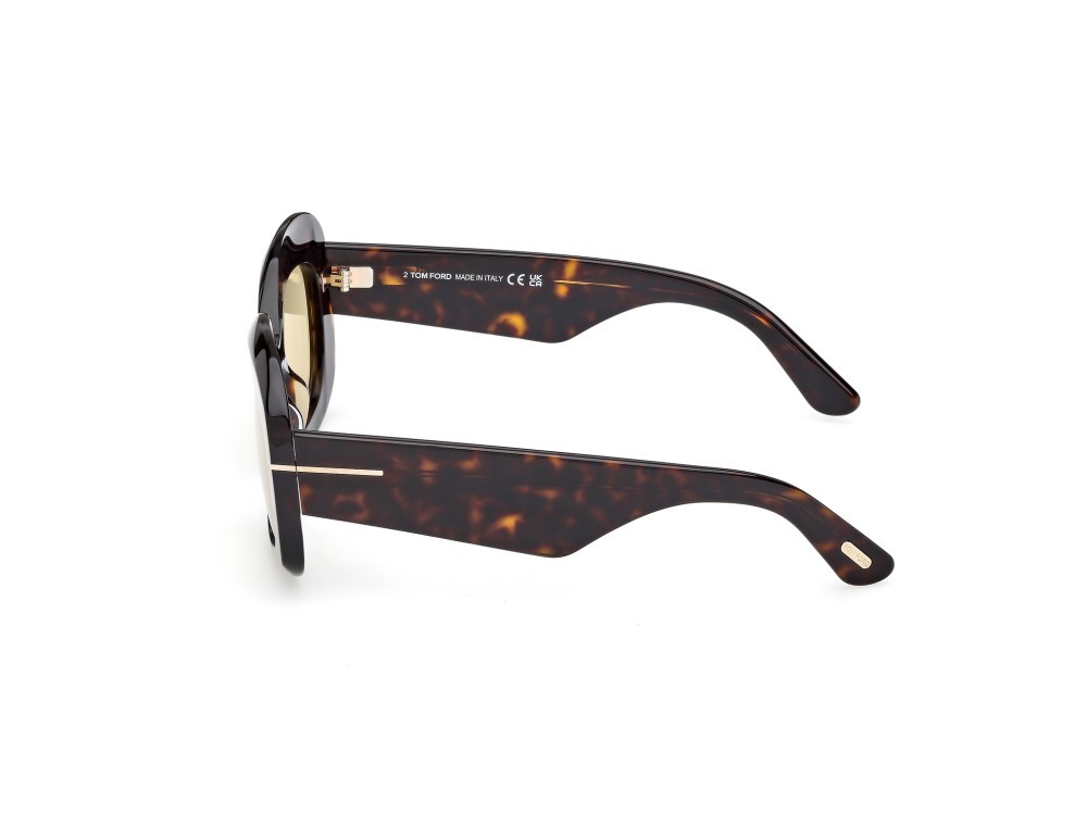 Sonnenbrillen Tom Ford Carmen 02 FT1219 (52E) farbe avana scura form rechteckig 
