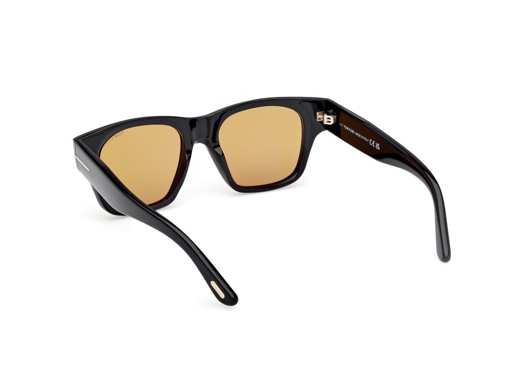Occhiali da sole Tom Ford FT1280 (01E) colore nero lucido forma quadrato 