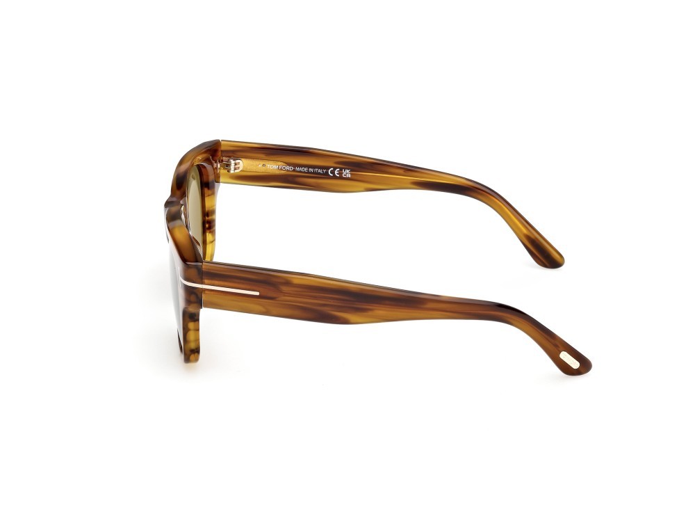 Sunglasses Tom Ford FT1280 (55N) color avana colorata shape square lenses verde