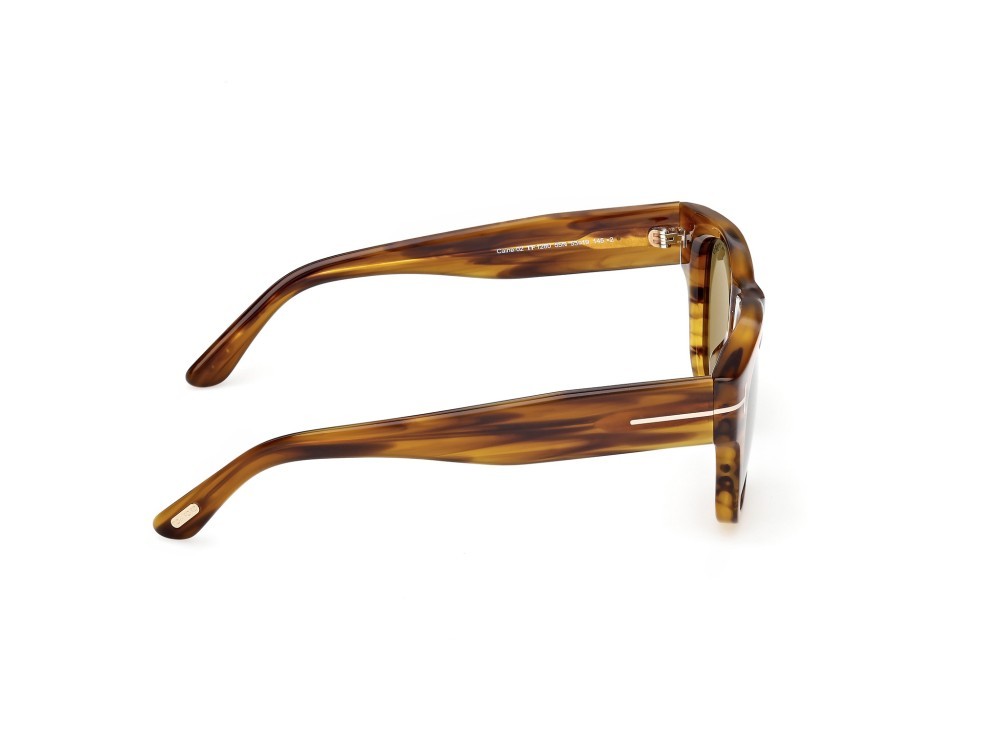 Sunglasses Tom Ford FT1280 (55N) color avana colorata shape square lenses verde