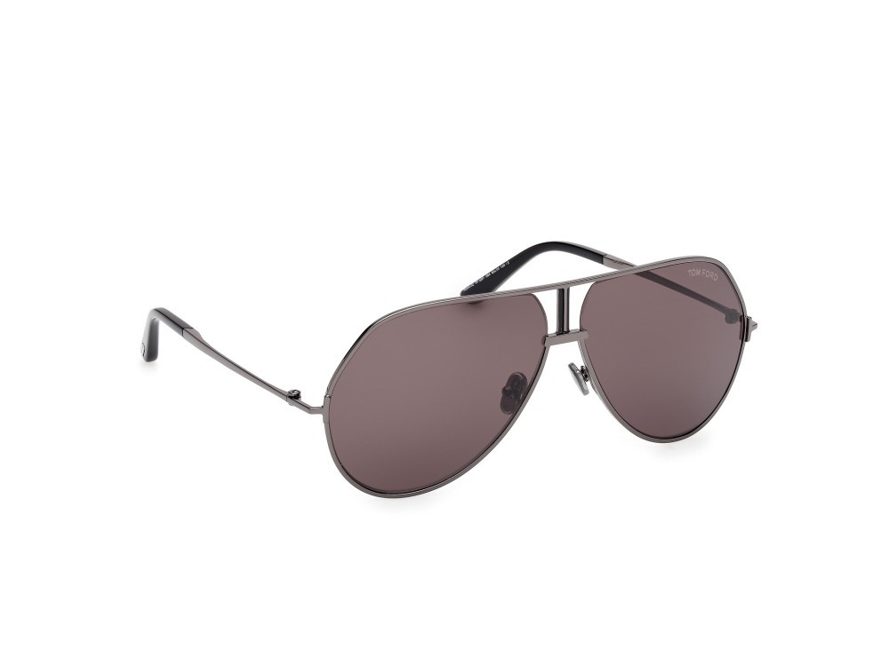 Sonnenbrillen Tom Ford Rickie-02 FT1281 (08A) farbe antracite lucido form navigator gläser fumo