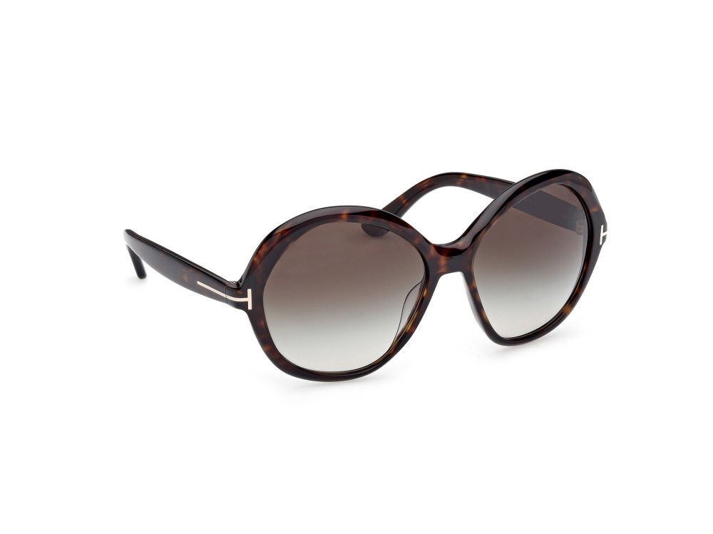 Sunglasses Tom Ford Annabelle-02 FT1282 (52B) color avana scura shape round lenses fumo grad.
