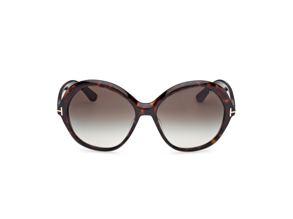 Sunglasses Tom Ford Annabelle-02 FT1282 (52B) color avana scura shape round lenses fumo grad.
