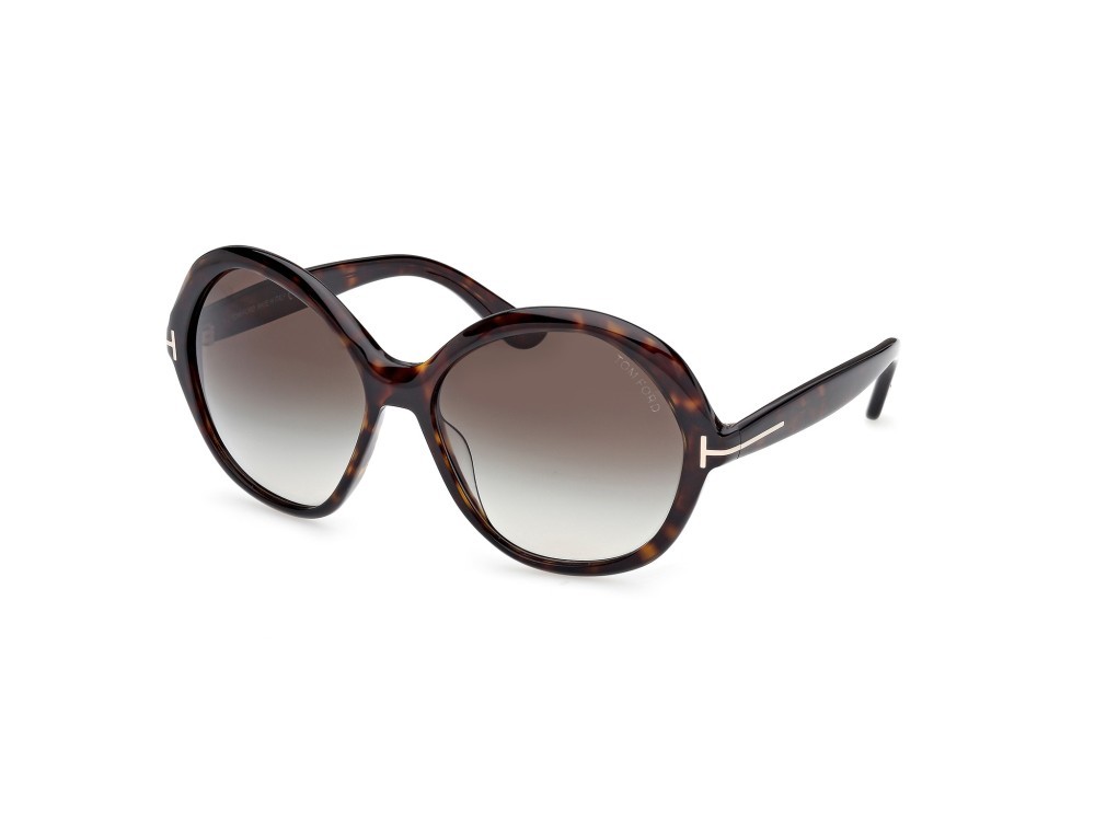 Sunglasses Tom Ford Annabelle-02 FT1282 (52B) color avana scura shape round lenses fumo grad.
