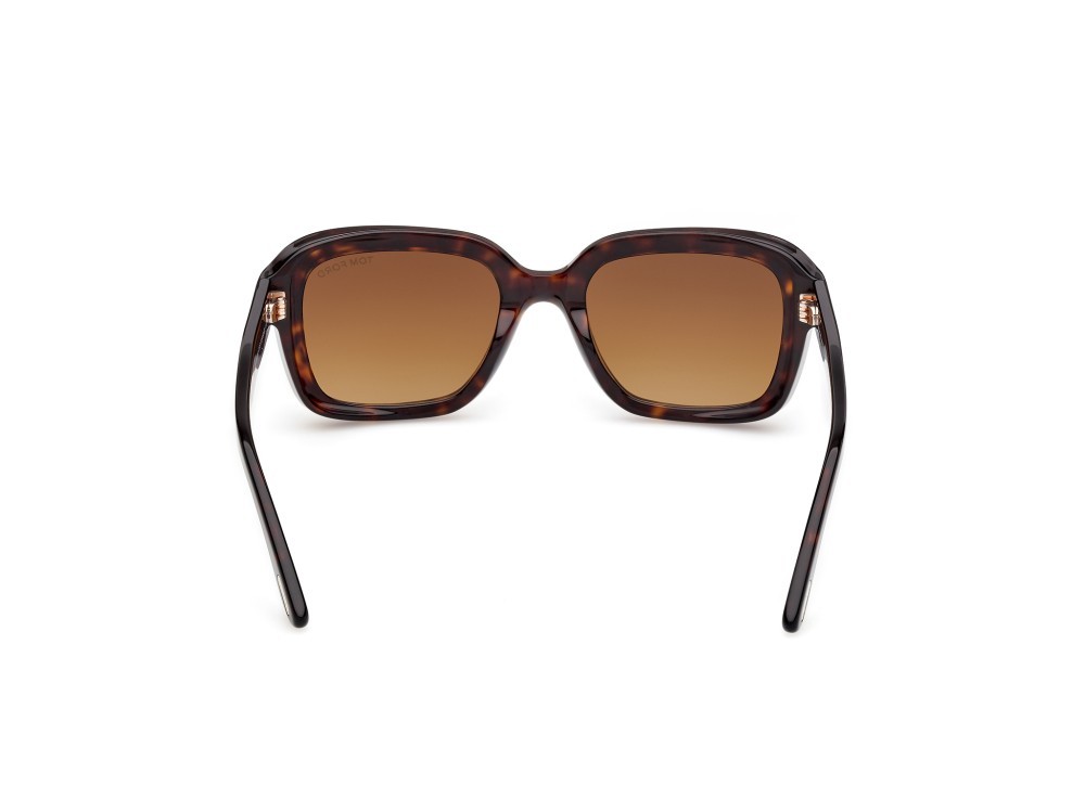 Sunglasses Tom Ford Natalia-02 FT1283 (52F) color avana scura shape square lenses marrone sfumato