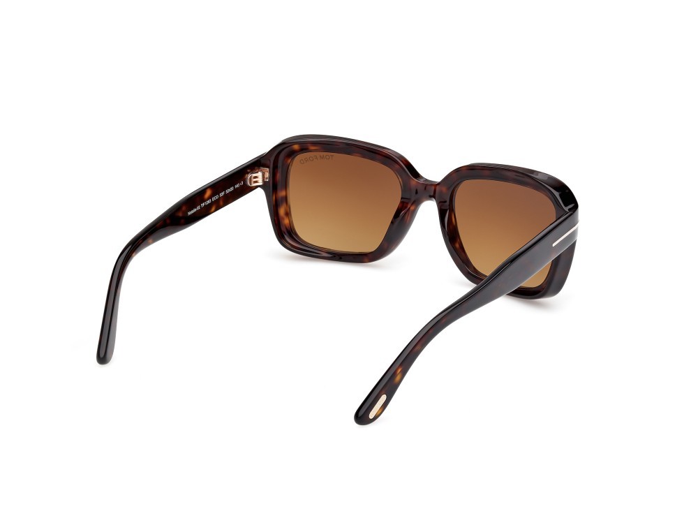 Sunglasses Tom Ford Natalia-02 FT1283 (52F) color avana scura shape square lenses marrone sfumato