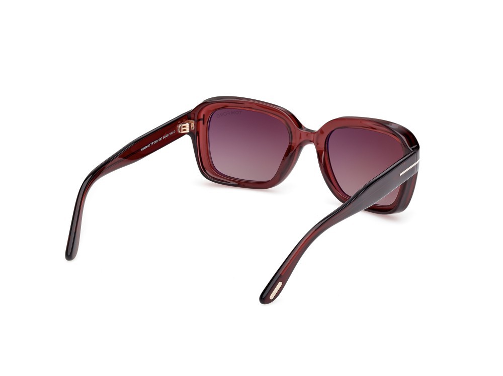 Sunglasses Tom Ford Natalia-02 FT1283 (69T) color bordeaux lucido shape square lenses bordeaux sfumato