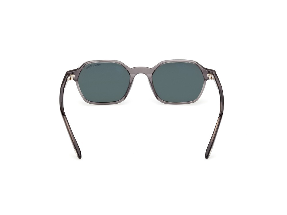 Sonnenbrillen Tom Ford Joey-02 FT1301 (20N) farbe grigio lucido form geometrisch gläser verde