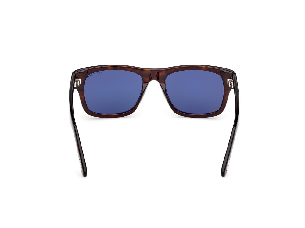 Sunglasses Tom Ford Smith-02 FT1303 (52V) color avana scura shape rectangle lenses blu