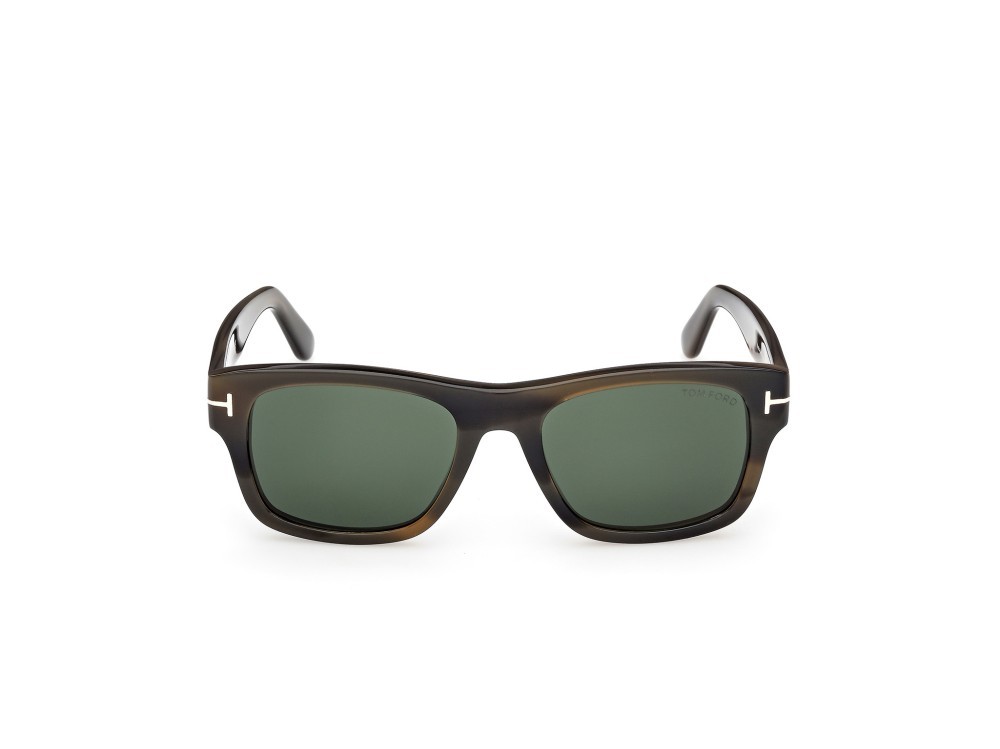 Sunglasses Tom Ford Smith-02 FT1303 (55N) color avana colorata shape rectangle lenses verde 