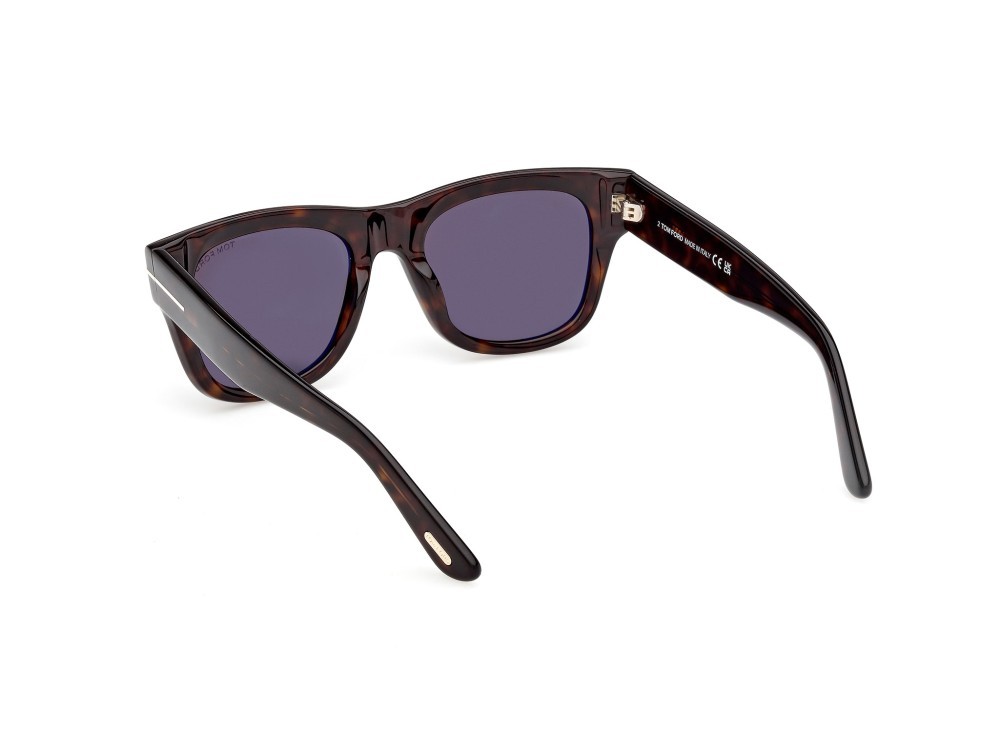 Sunglasses Tom Ford Finn-02 FT1304 (52A) color avana scura shape square lenses fumo